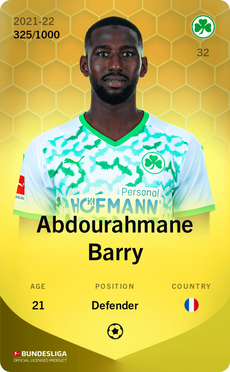 Abdourahmane Barry 2021-22 • Limited 325/1000