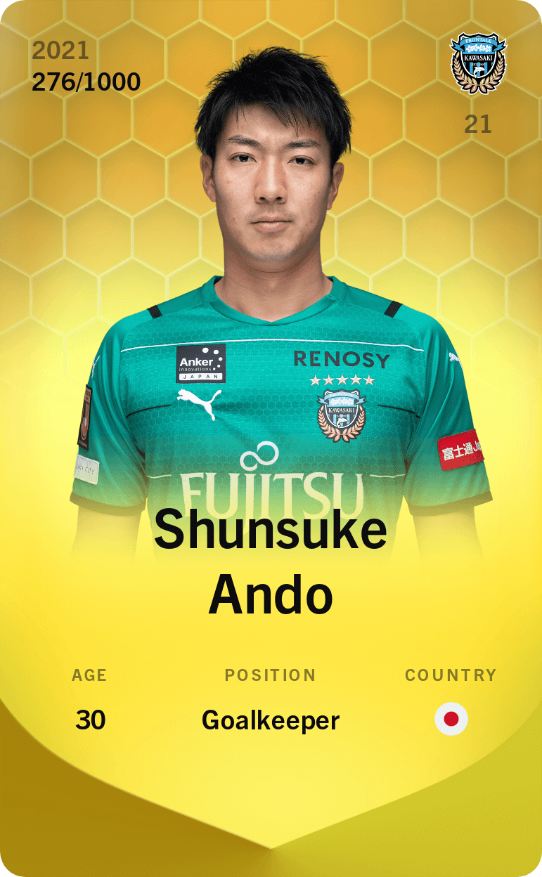 Shunsuke Ando 2021-22 • Limited 276/1000