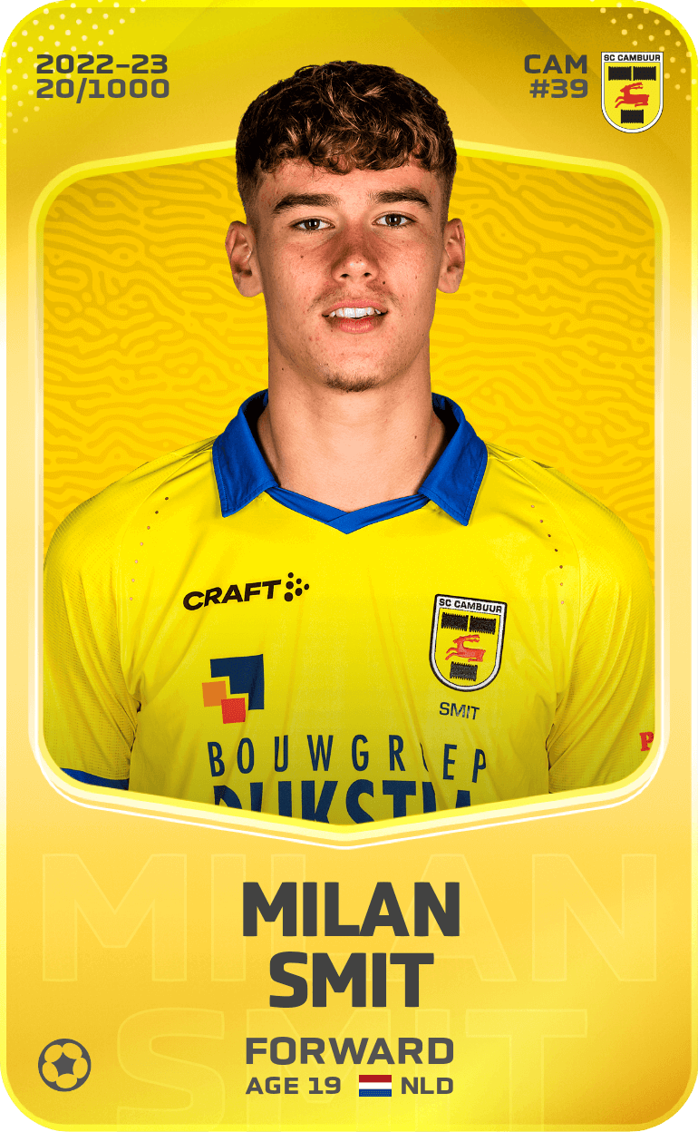 Milan Smit 2022-23 • Limited 20/1000