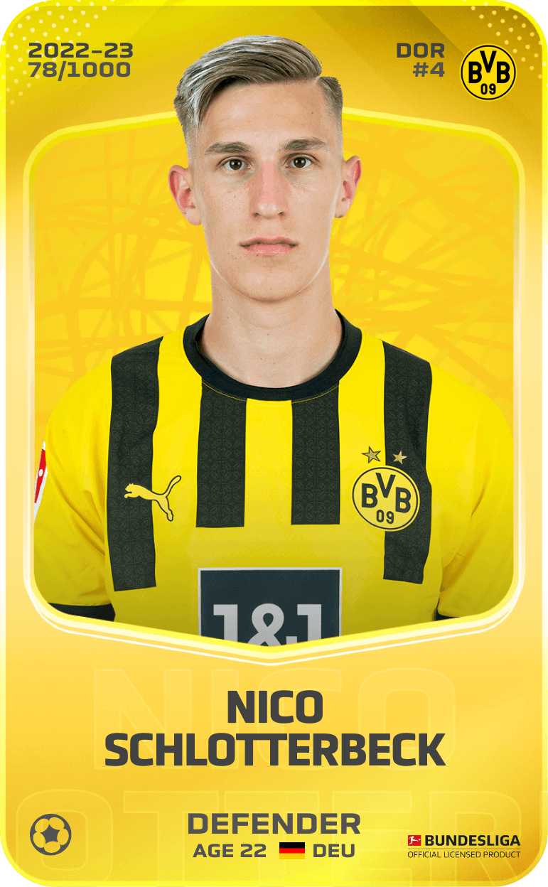 Nico Schlotterbeck 2022-23 • Limited 78/1000