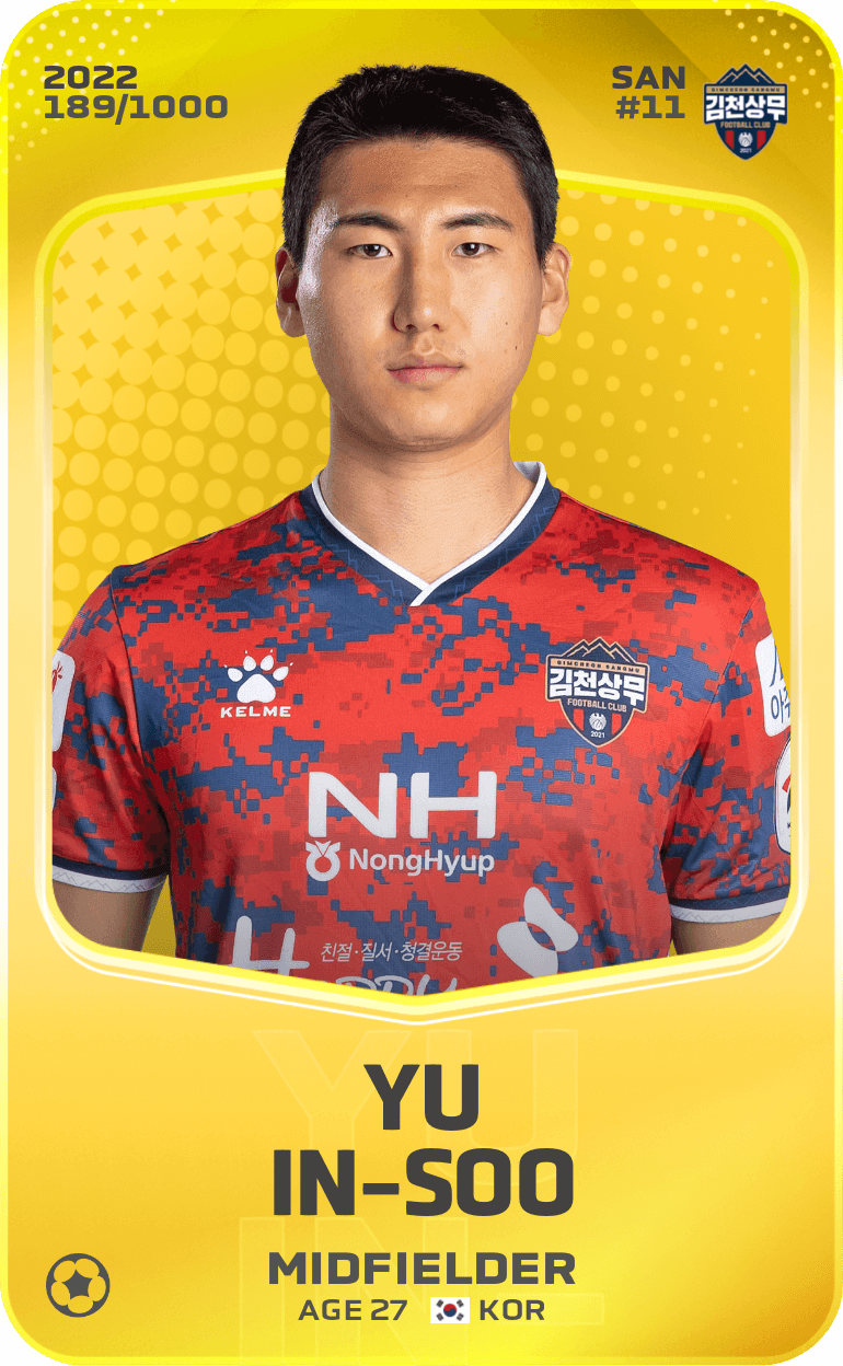 Yu In-Soo 2022-23 • Limited 189/1000