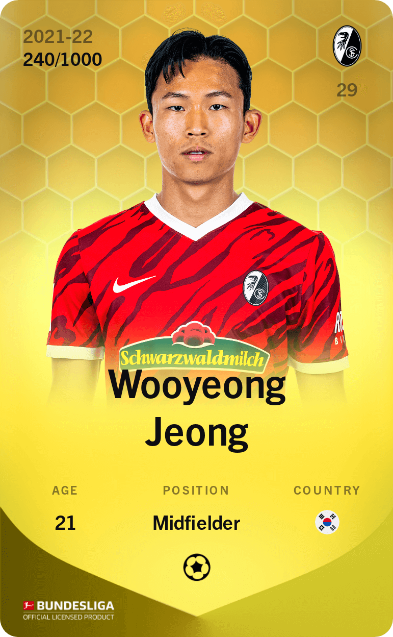 Wooyeong Jeong 2021-22 • Limited 240/1000