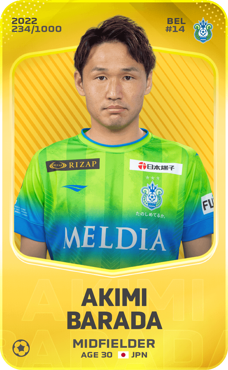 Akimi Barada 2022-23 • Limited 234/1000
