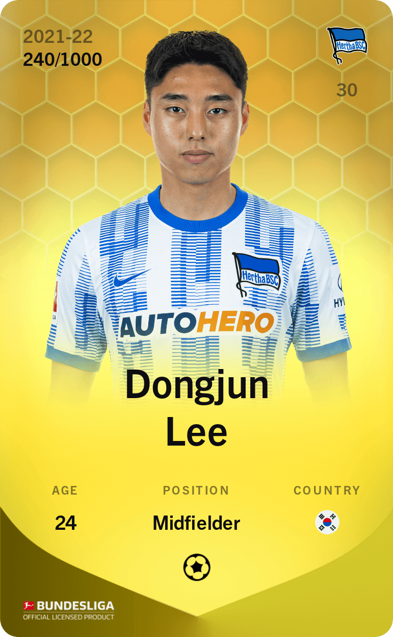 Dongjun Lee 2021-22 • Limited 240/1000