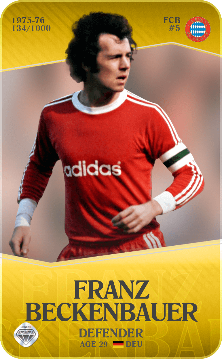 Franz Beckenbauer 1975-76 • Limited 134/1000