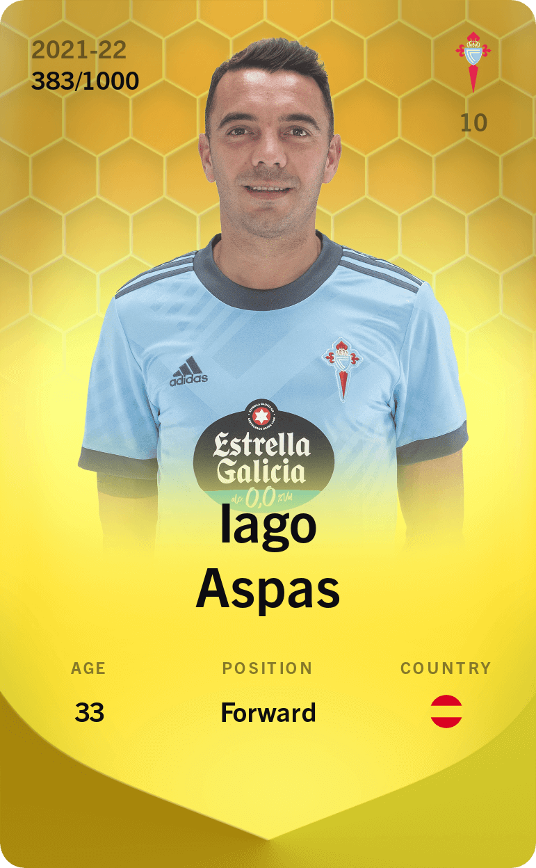 Iago Aspas 2021-22 • Limited 383/1000