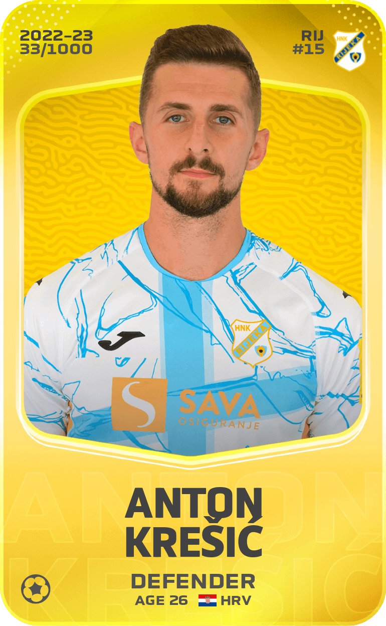 Anton Krešić 2022-23 • Limited 33/1000
