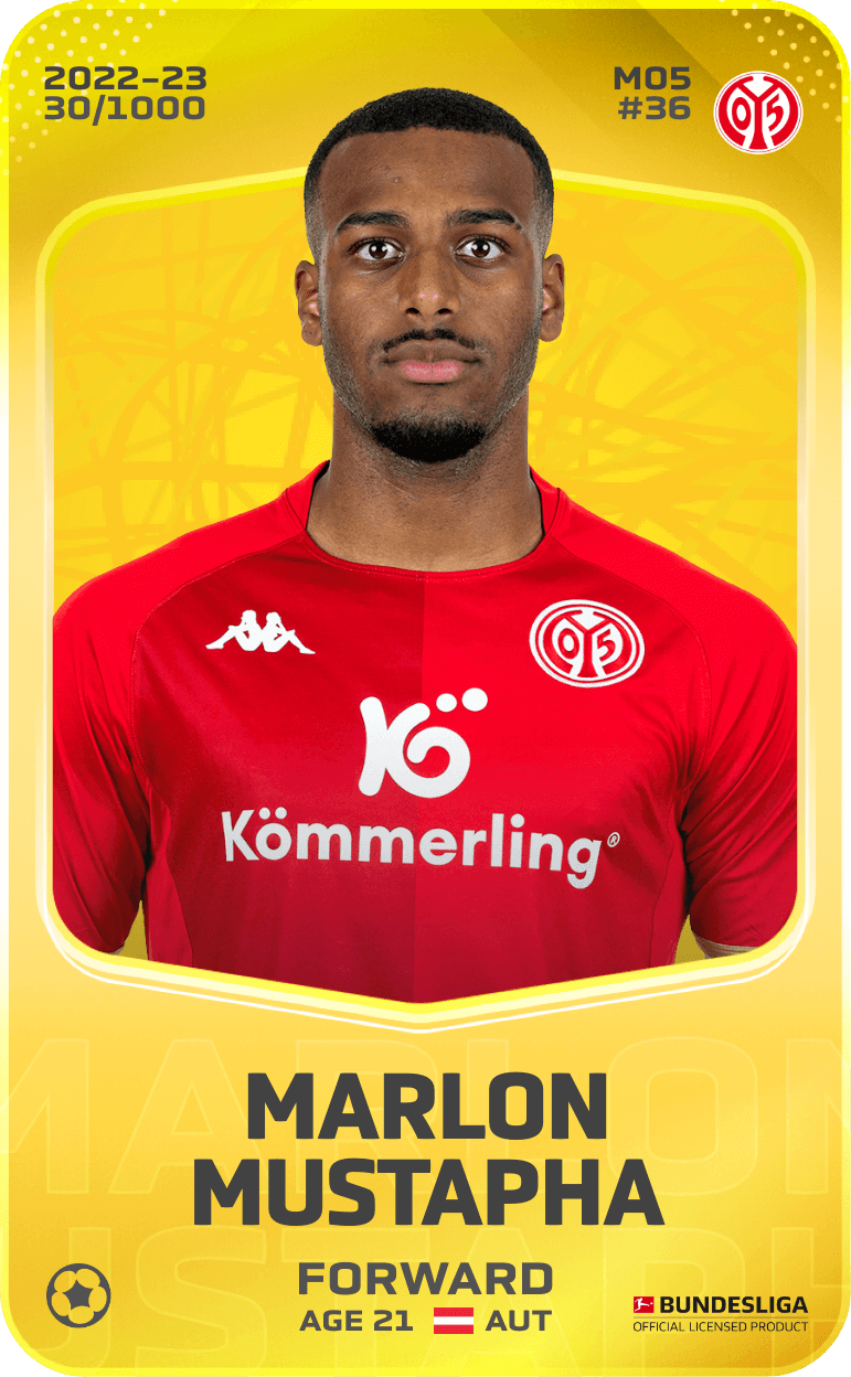 Marlon Mustapha 2022-23 • Limited 30/1000