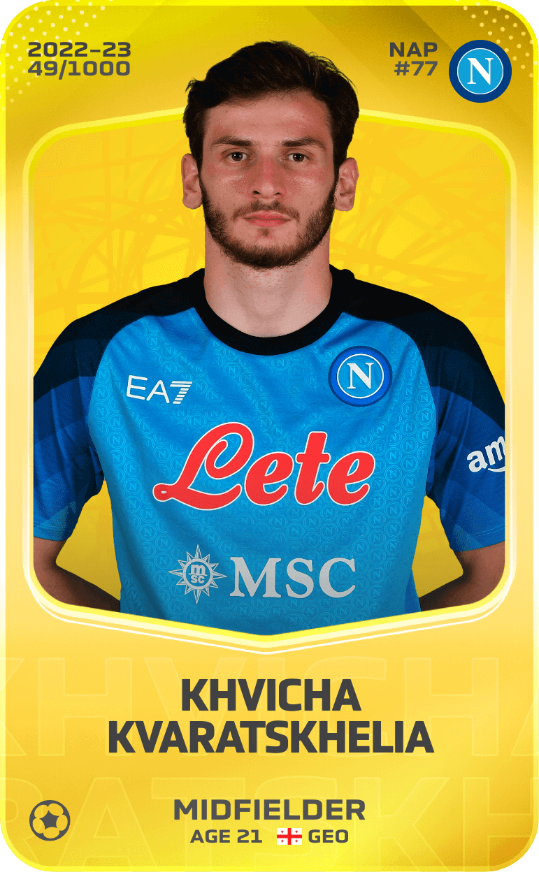 Khvicha Kvaratskhelia 2022-23 • Limited 49/1000