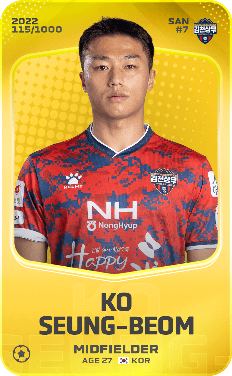 Ko Seung-Beom 2022-23 • Limited 115/1000