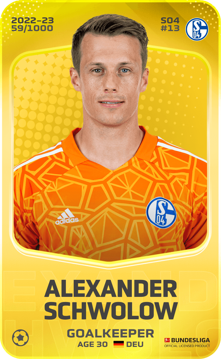 Alexander Schwolow 2022-23 • Limited 59/1000