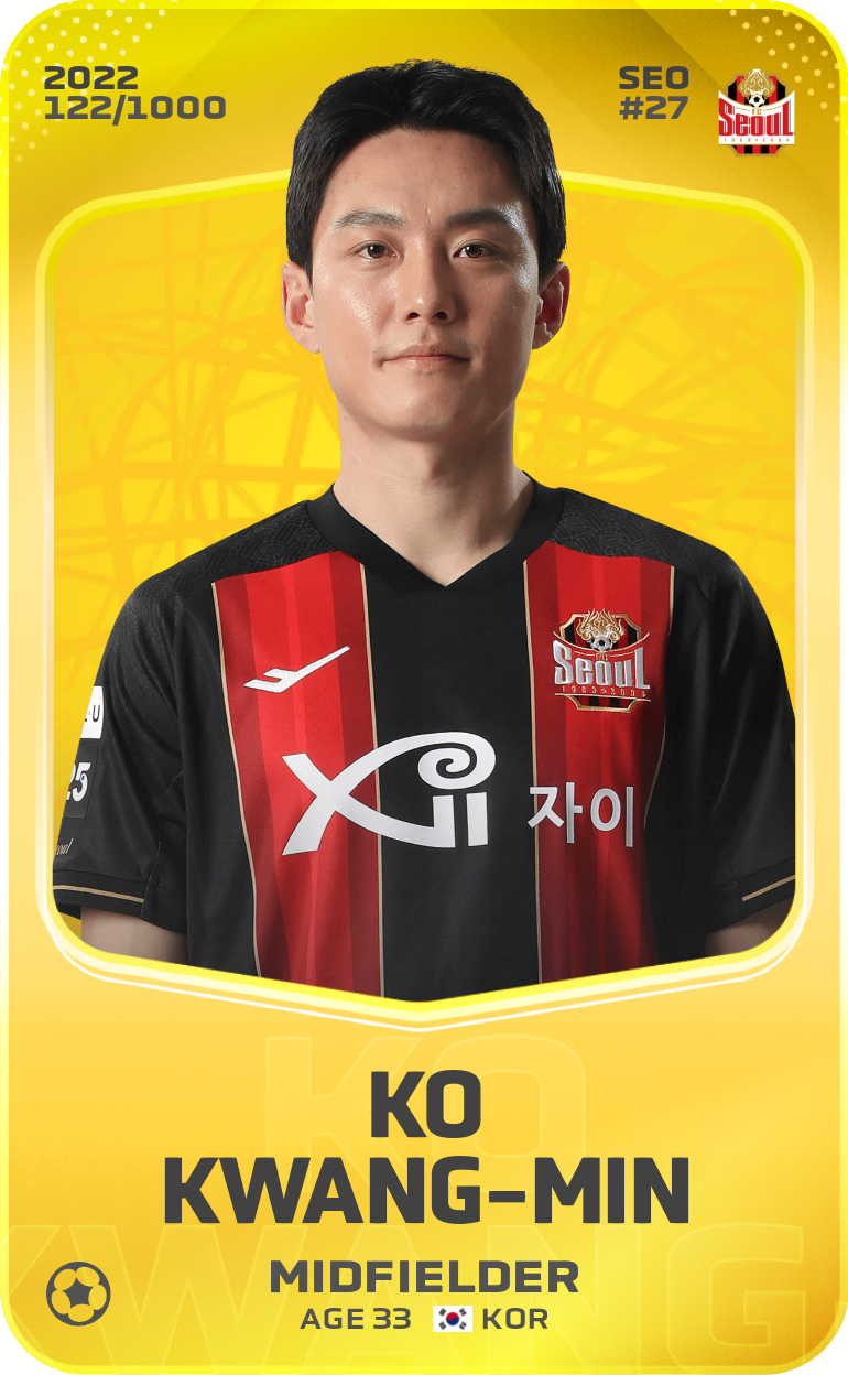 Sorare - Sorare Official - Ko Kwang-Min 2022-23 • Limited 122/1000 - NFT # 17189662749176983302533140092567575889898138726934694796388373493373122168282
