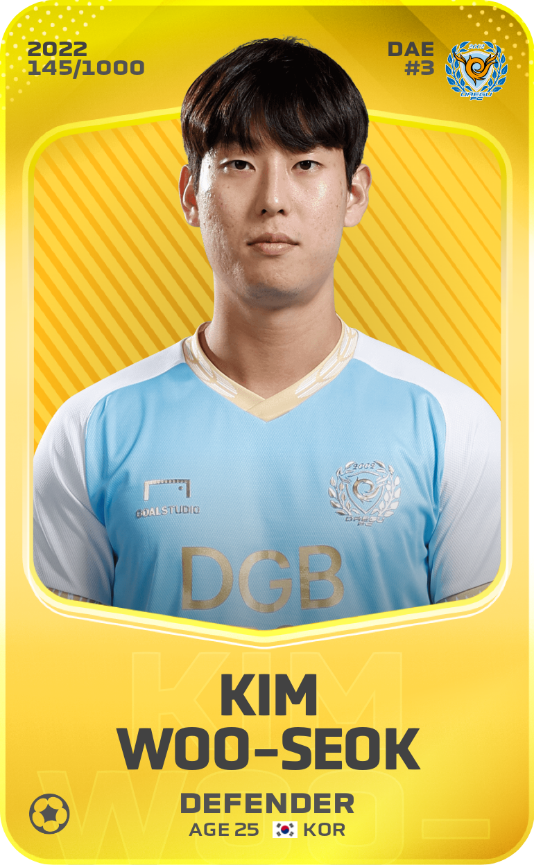 Sorare - Sorare Official - Kim Woo-Seok 2022-23 • Limited 145/1000 - NFT # 14967654991884498566447000167221972088071185777491176177670122338498346627950