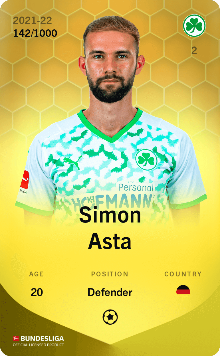 Simon Asta 2021-22 • Limited 142/1000