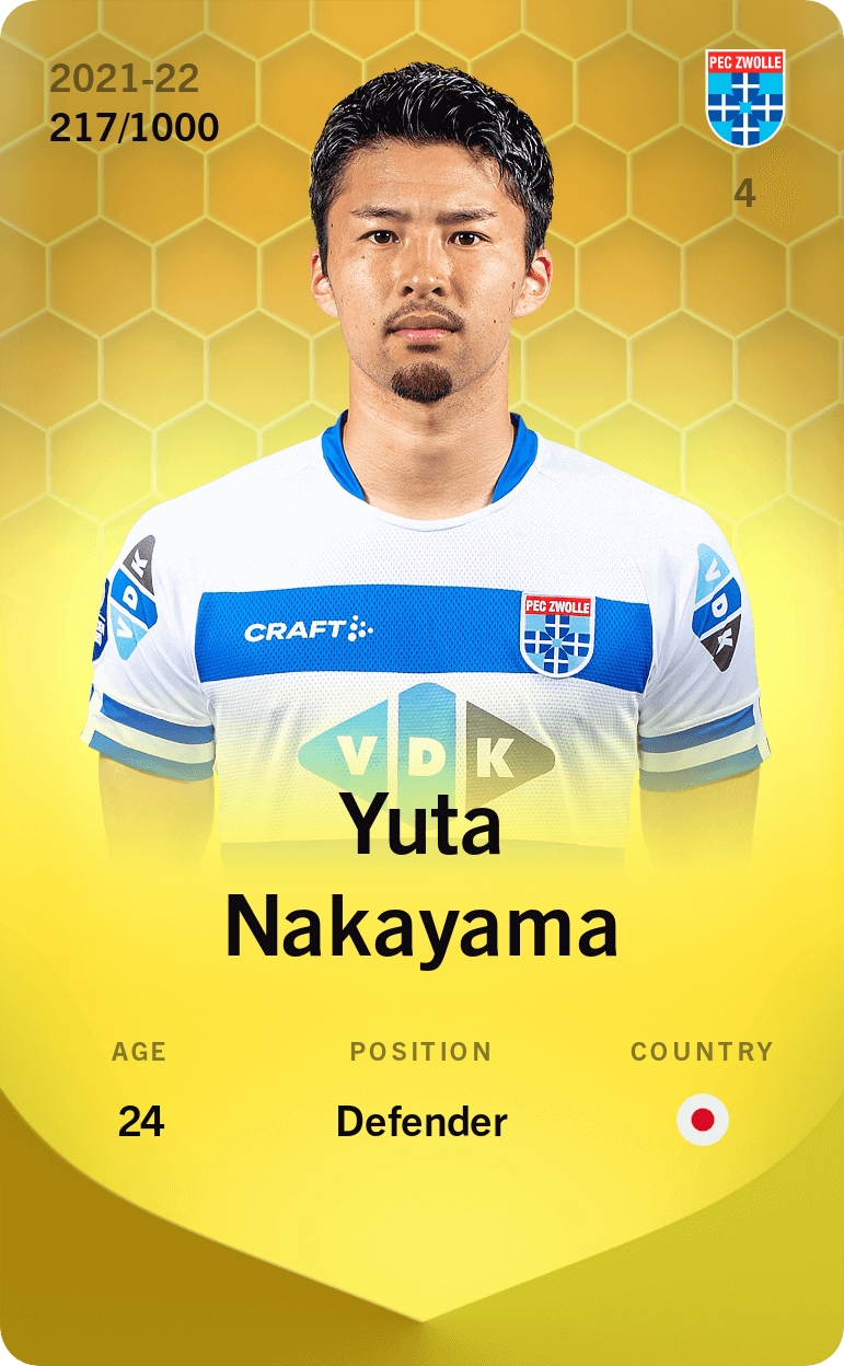 Yuta Nakayama 2021-22 • Limited 217/1000