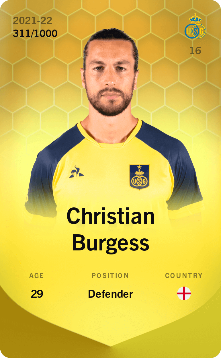 Christian Burgess 2021-22 • Limited 311/1000