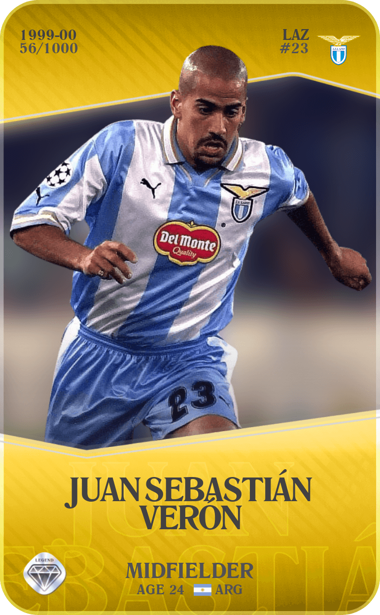 Juan Sebastián Verón 1999-00 • Limited 56/1000