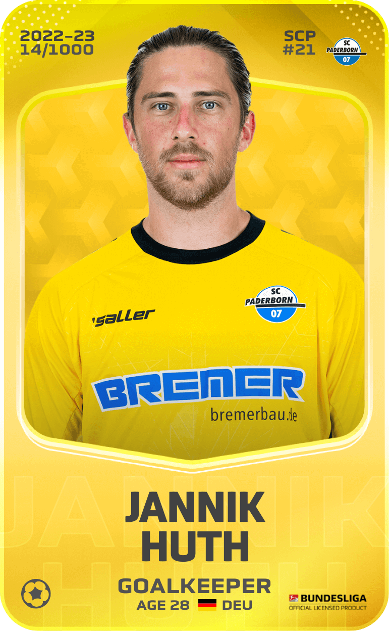 Jannik Huth 2022-23 • Limited 14/1000