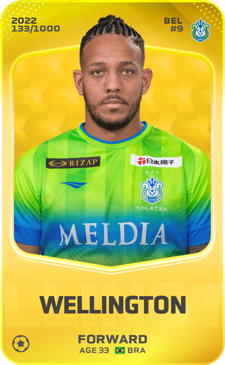 Sorare - Sorare Official - Wellington 2022-23 • Limited 133/1000 - NFT # 79938282219248240083133672045288981659877605411252996004162198524921321903383