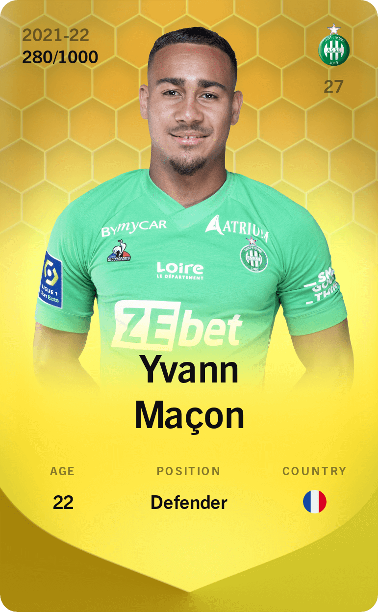 Yvann Maçon 2021-22 • Limited 280/1000