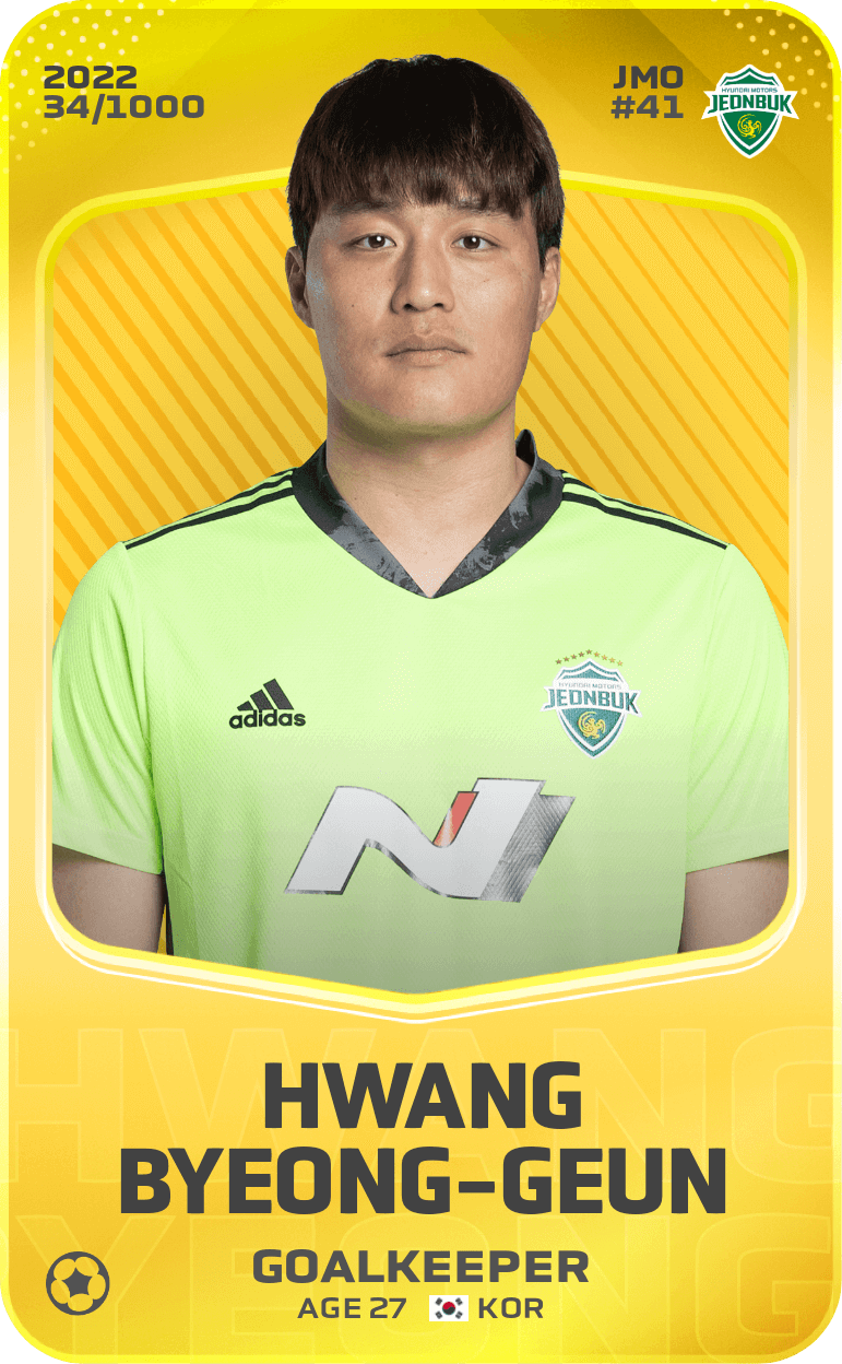 Hwang Byeong-Geun 2022-23 • Limited 34/1000