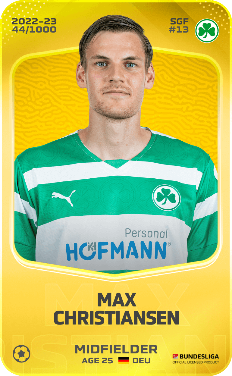 Max Christiansen 2022-23 • Limited 44/1000