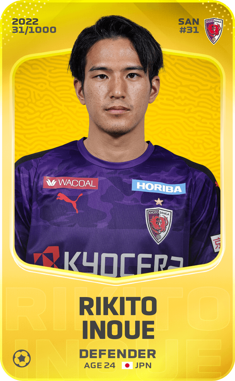 Rikito Inoue 2022-23 • Limited 31/1000