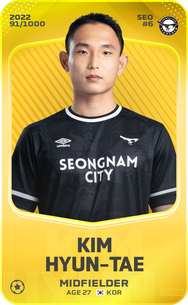 Sorare - Sorare Official - Kim Hyun-Tae 2022-23 • Limited 91/1000 - NFT # 104512652508843957921440631556693944615556562258809954829155950459105542096969
