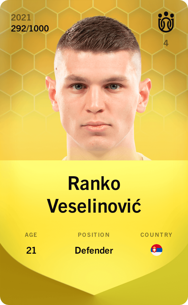 Ranko Veselinović 2021-22 • Limited 292/1000
