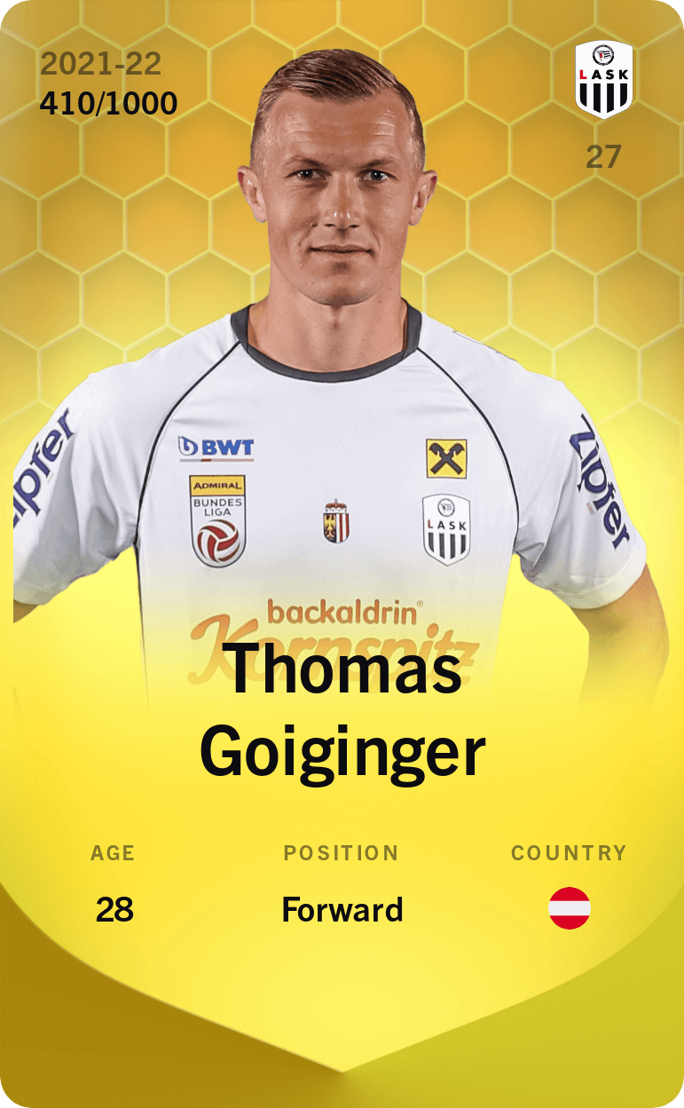 Thomas Goiginger 2021-22 • Limited 410/1000