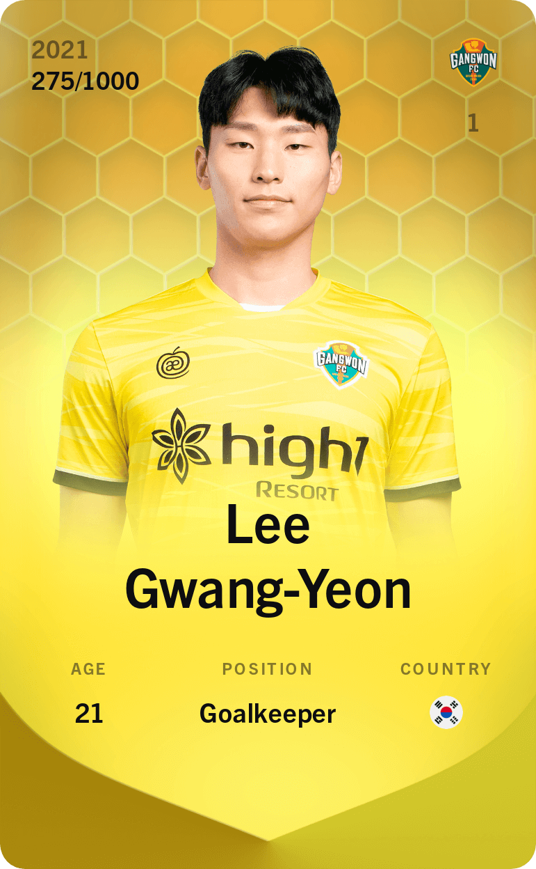 Lee Gwang-Yeon 2021-22 • Limited 275/1000