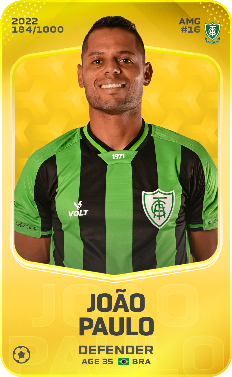 Sorare - Sorare Official - João Paulo 2022-23 • Limited 184/1000 - NFT # 62496697416321427574155145879731912728641426523918141883054819867611029653901