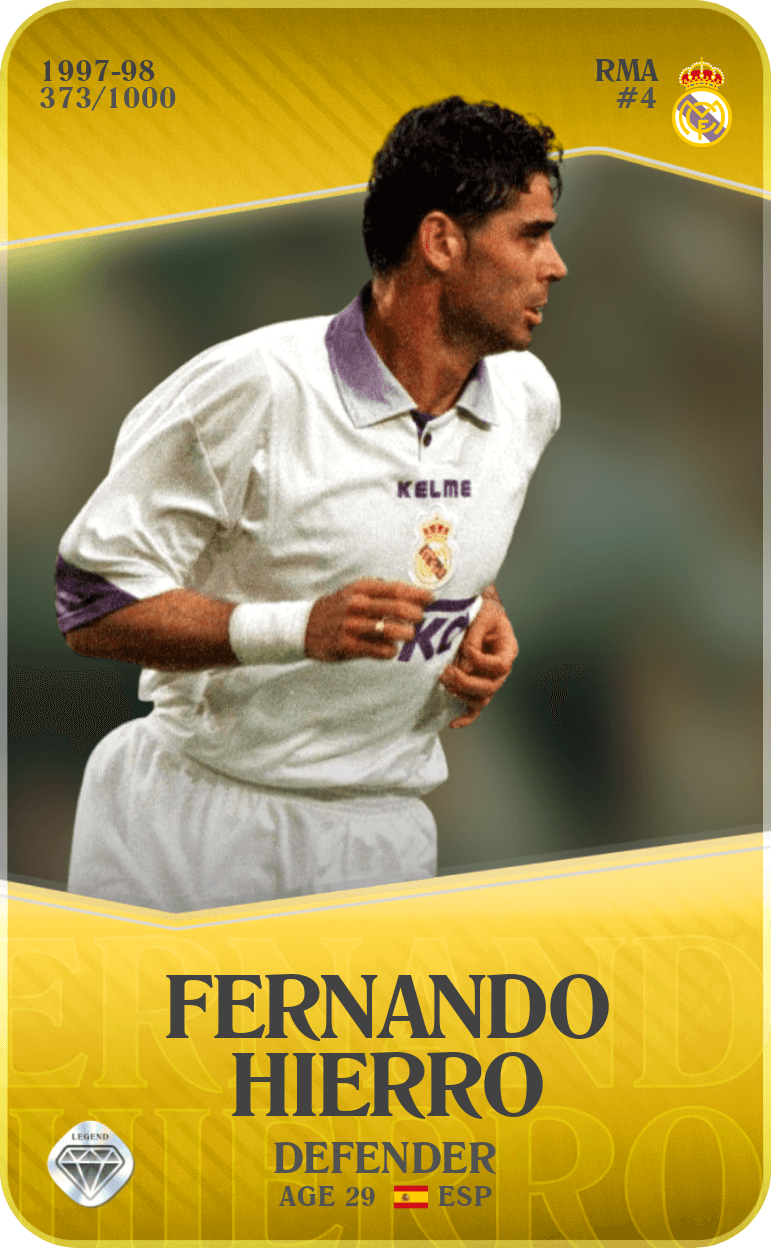 Fernando Hierro 1997-98 • Limited 373/1000