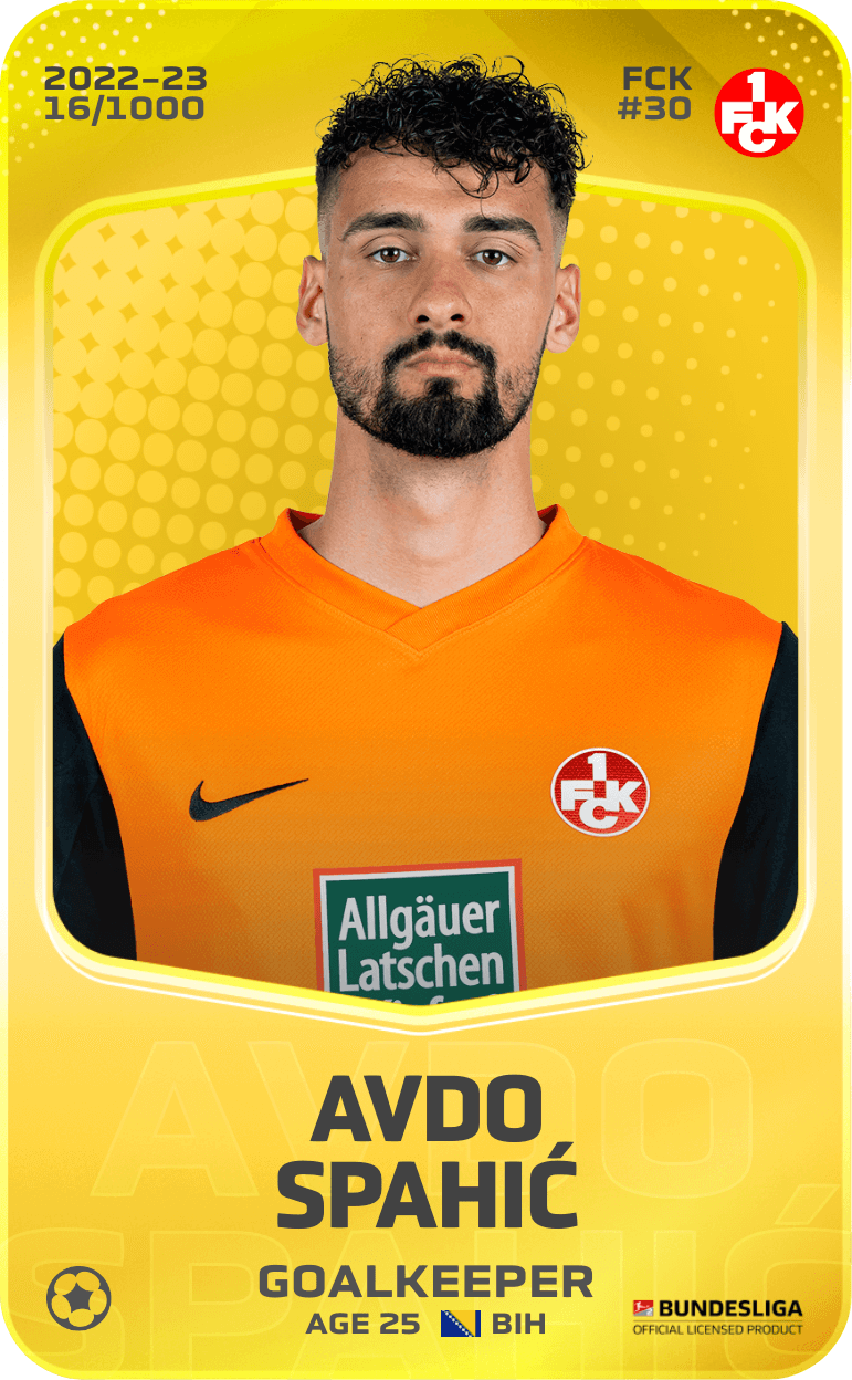 Avdo Spahić 2022-23 • Limited 16/1000
