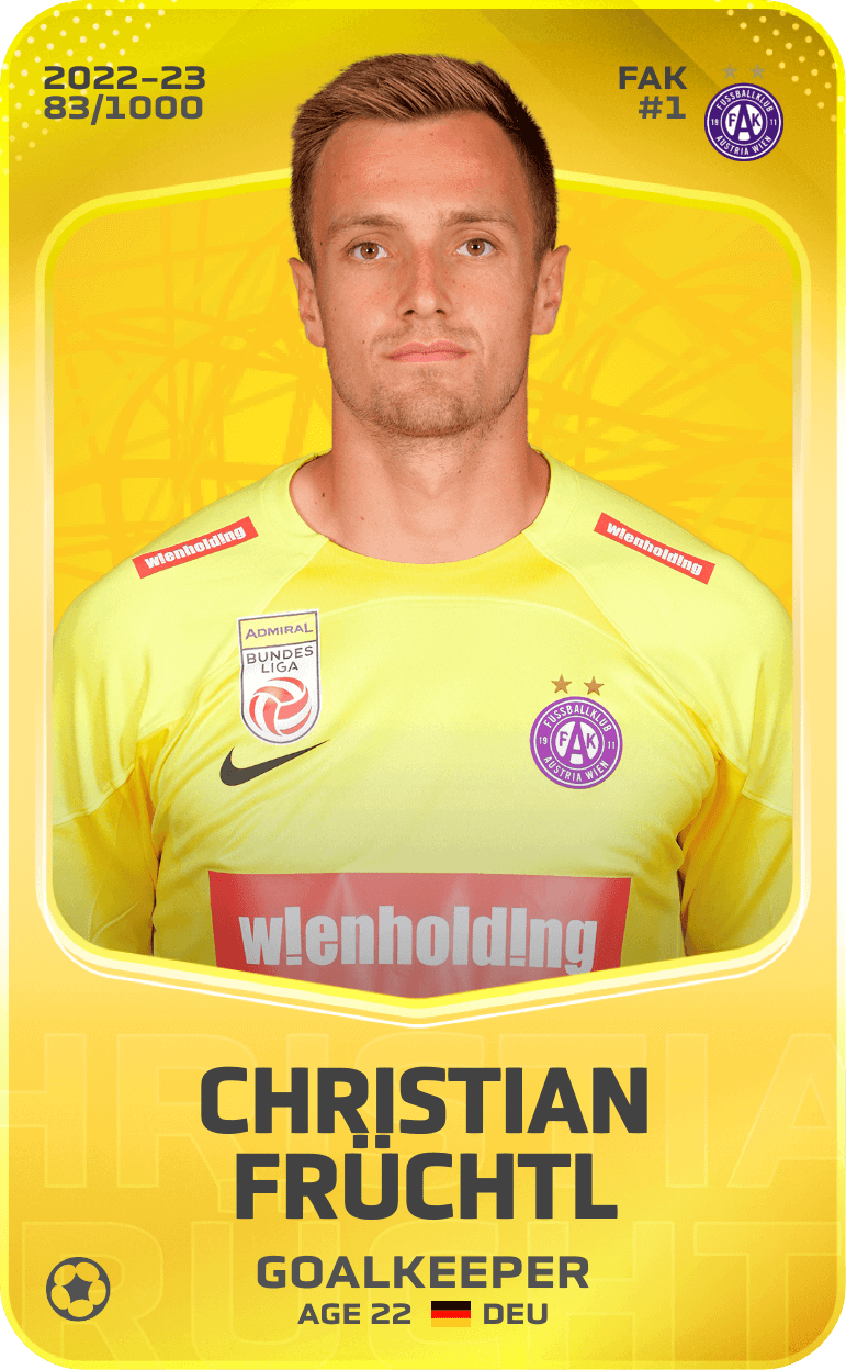 Christian Früchtl 2022-23 • Limited 83/1000