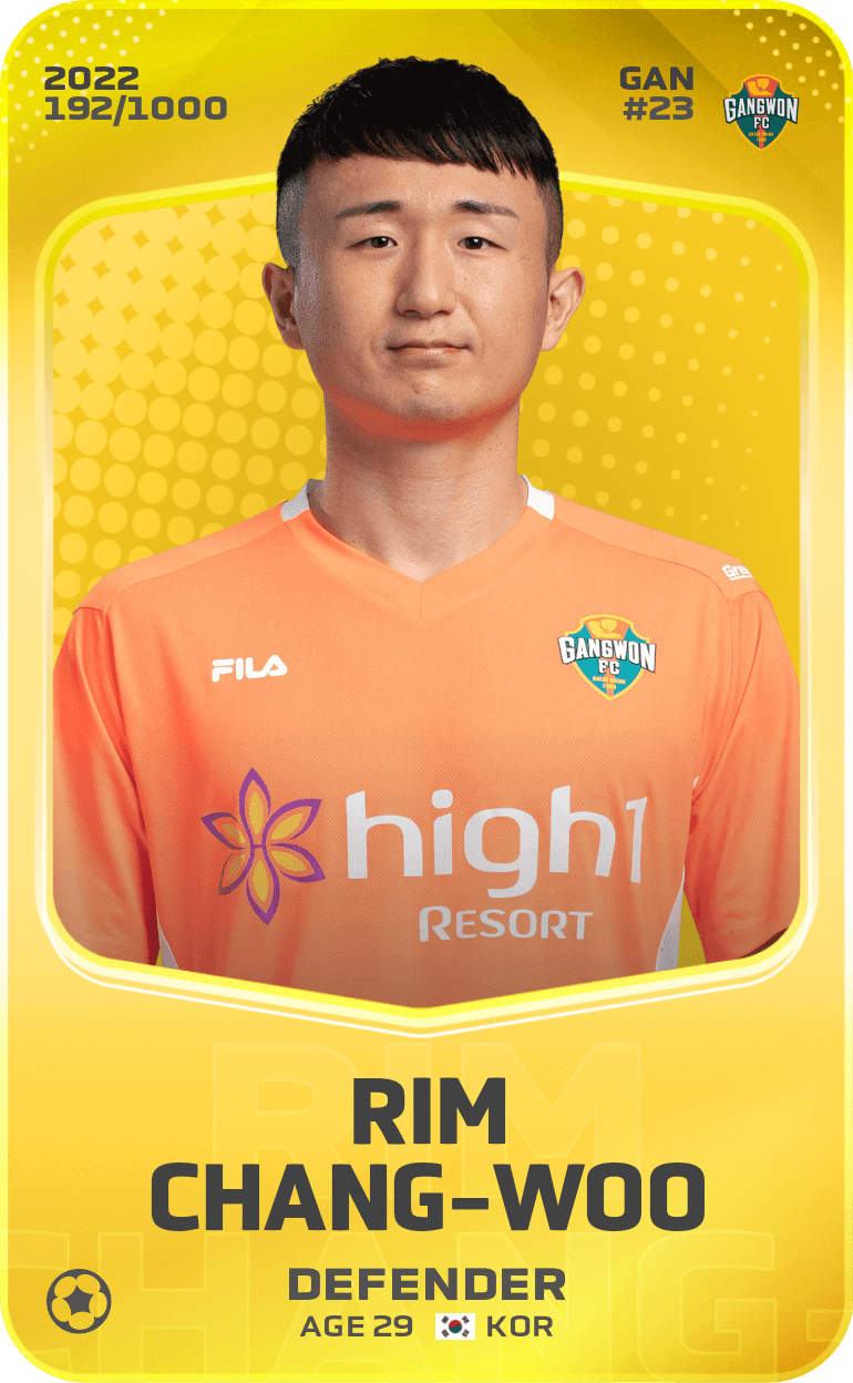Rim Chang-Woo 2022-23 • Limited 192/1000