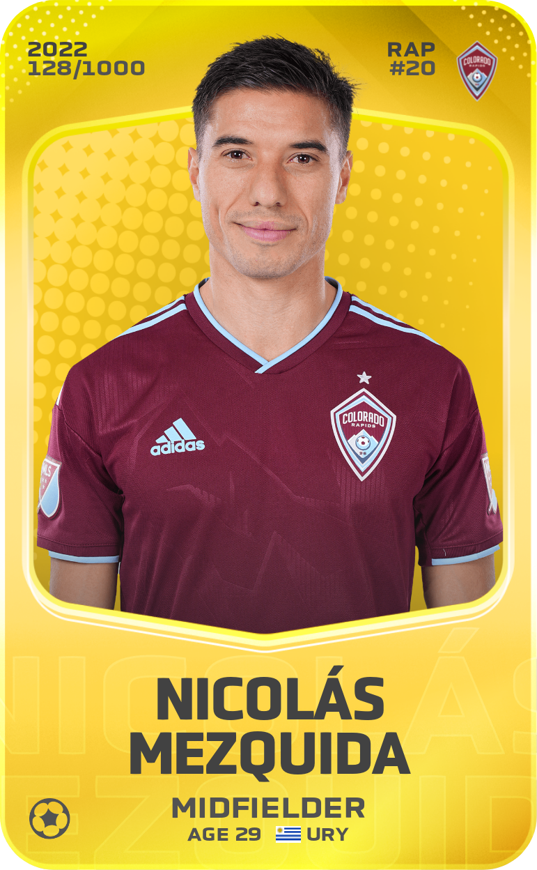 Sorare - Sorare Official - Nicolás Mezquida 2022-23 • Limited 128/1000 - NFT # 90226938654496637121297604040307526213872407769038914884822018678177723691611