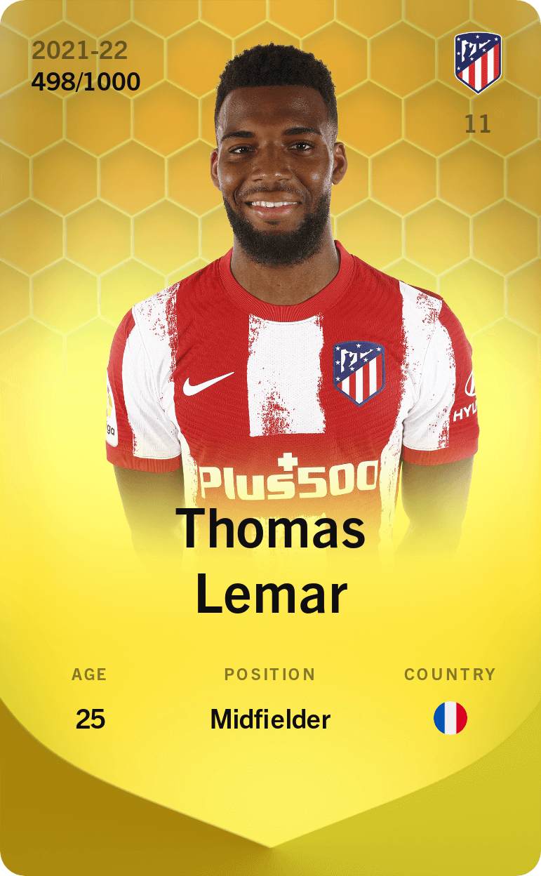 Thomas Lemar 2021-22 • Limited 498/1000