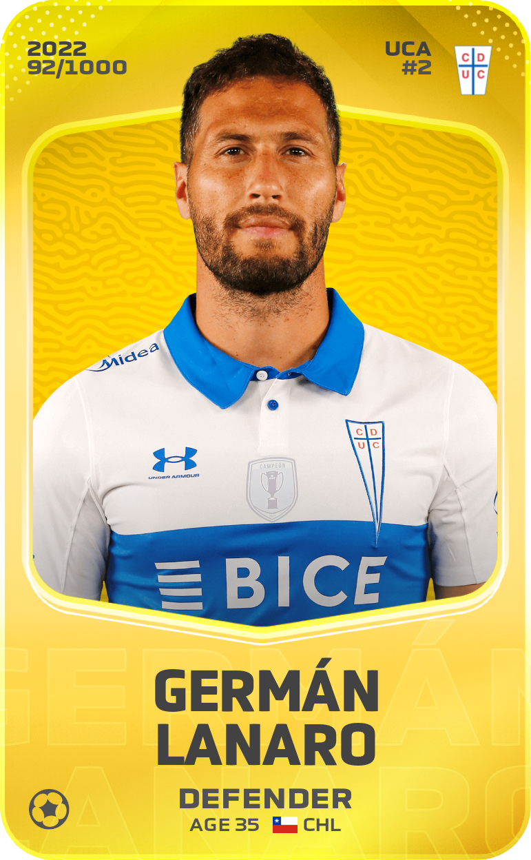 Sorare - Sorare Official - Germán Lanaro 2022-23 • Limited 92/1000 - NFT # 87859838372702381283930987620444670195358014824006022550872616255038999529683