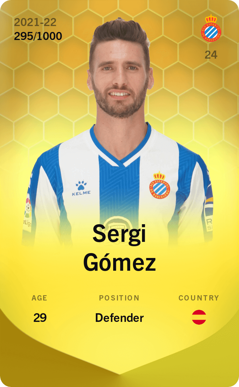 Sergi Gómez 2021-22 • Limited 295/1000
