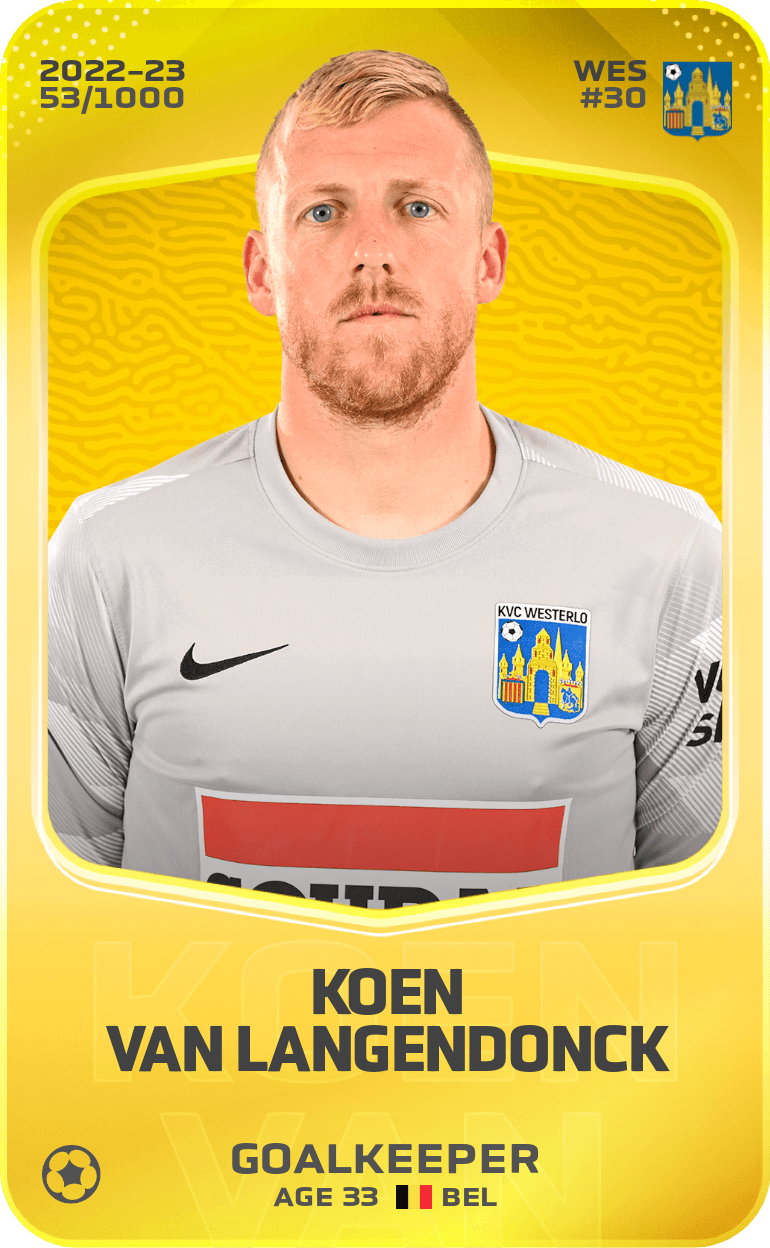 Koen Van Langendonck 2022-23 • Limited 53/1000