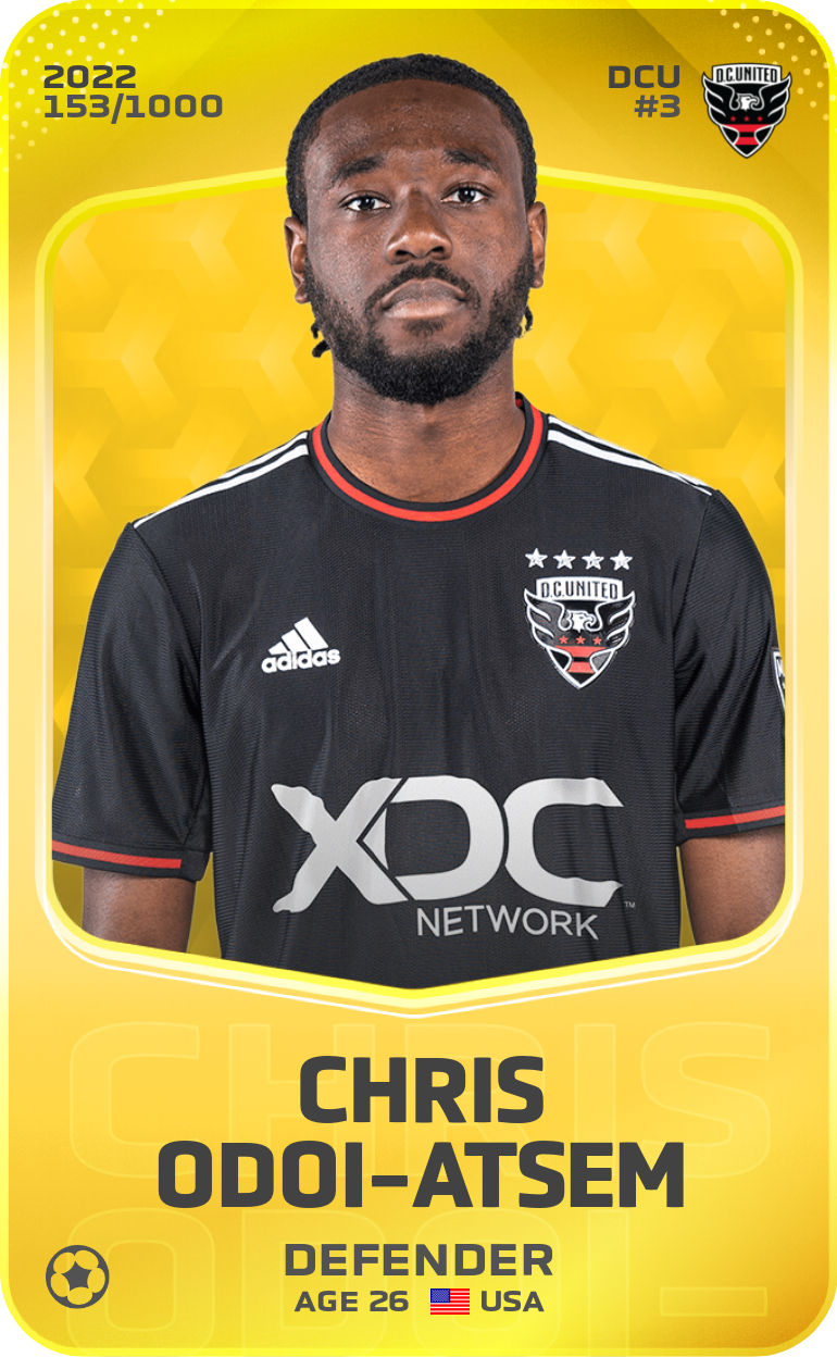 Sorare - Sorare Official - Chris Odoi-Atsem 2022-23 • Limited 153/1000 - NFT # 32277793568833887018723487170436999169663880224225771342443108032807124977619