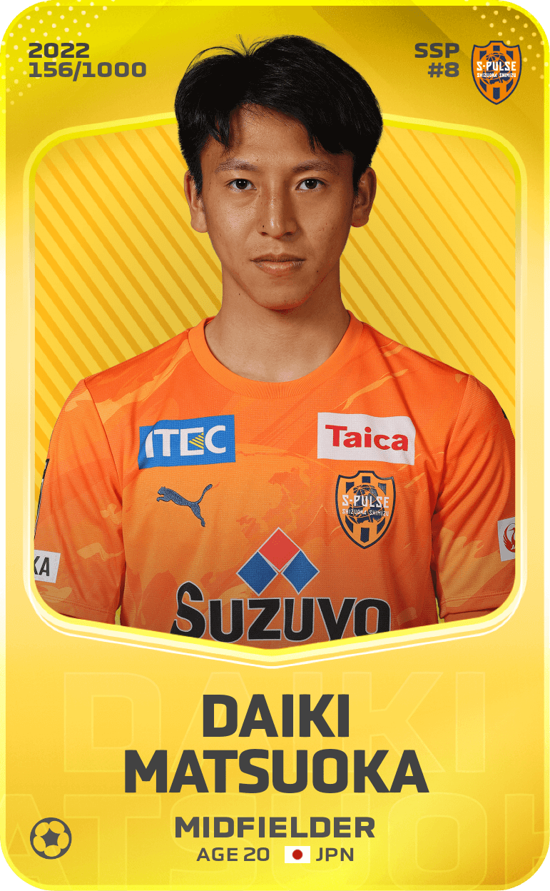 Daiki Matsuoka 2022-23 • Limited 156/1000
