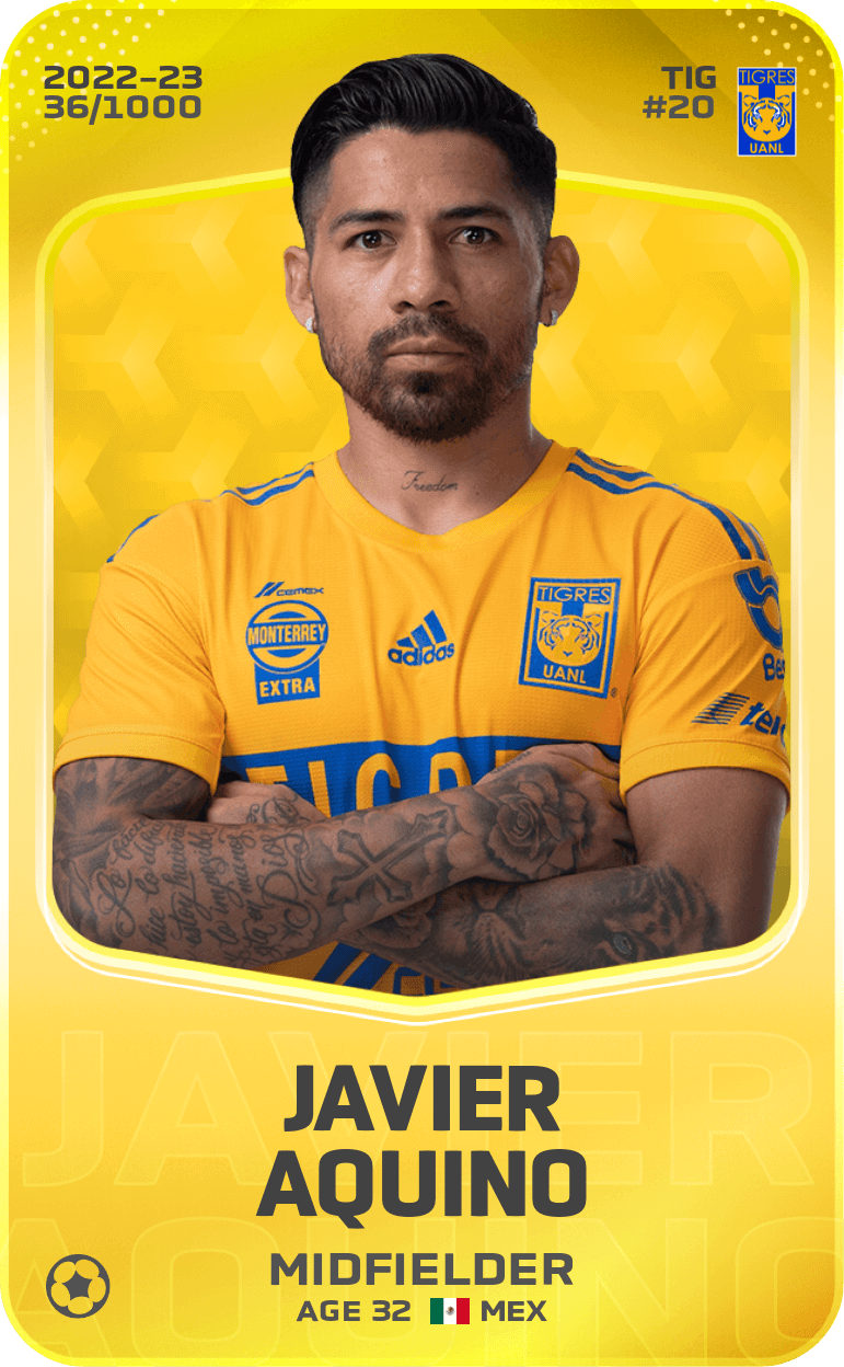Javier Aquino 2022-23 • Limited 36/1000