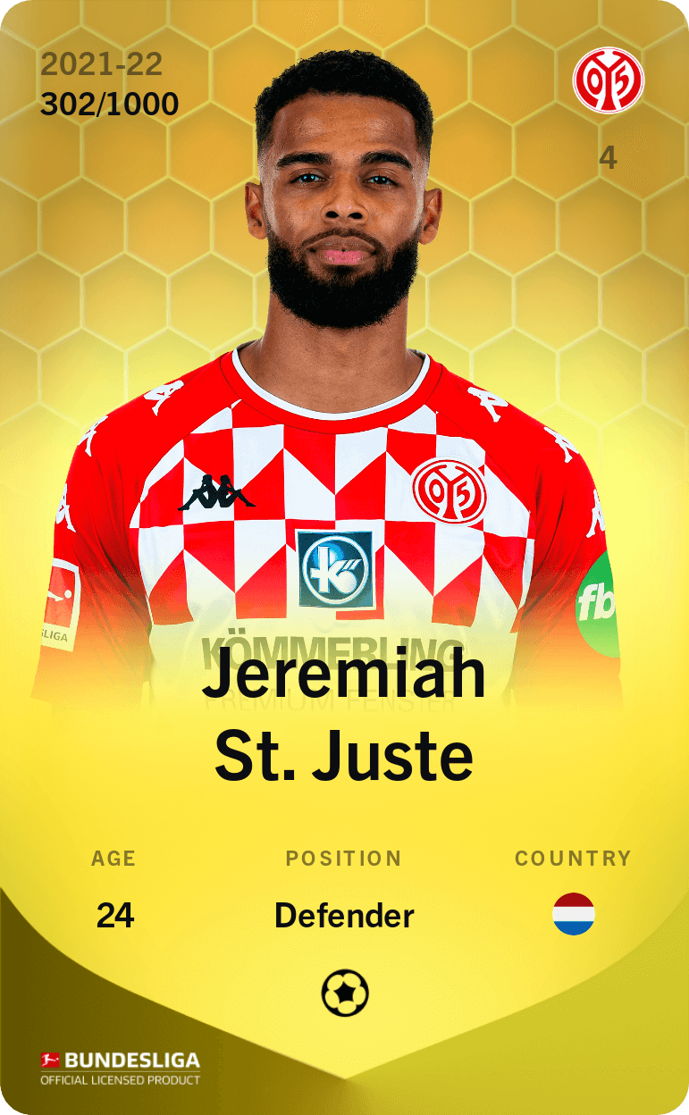 Jeremiah St. Juste 2021-22 • Limited 302/1000
