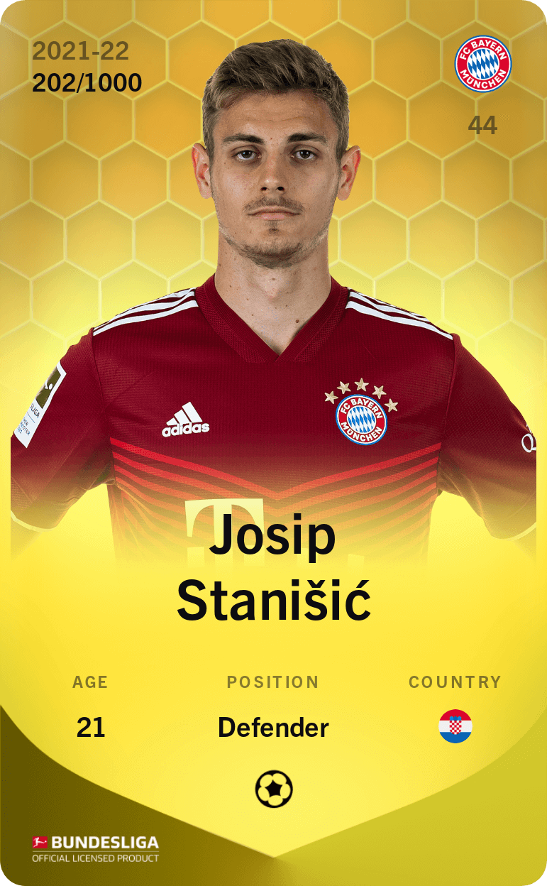 Josip Stanišić 2021-22 • Limited 202/1000