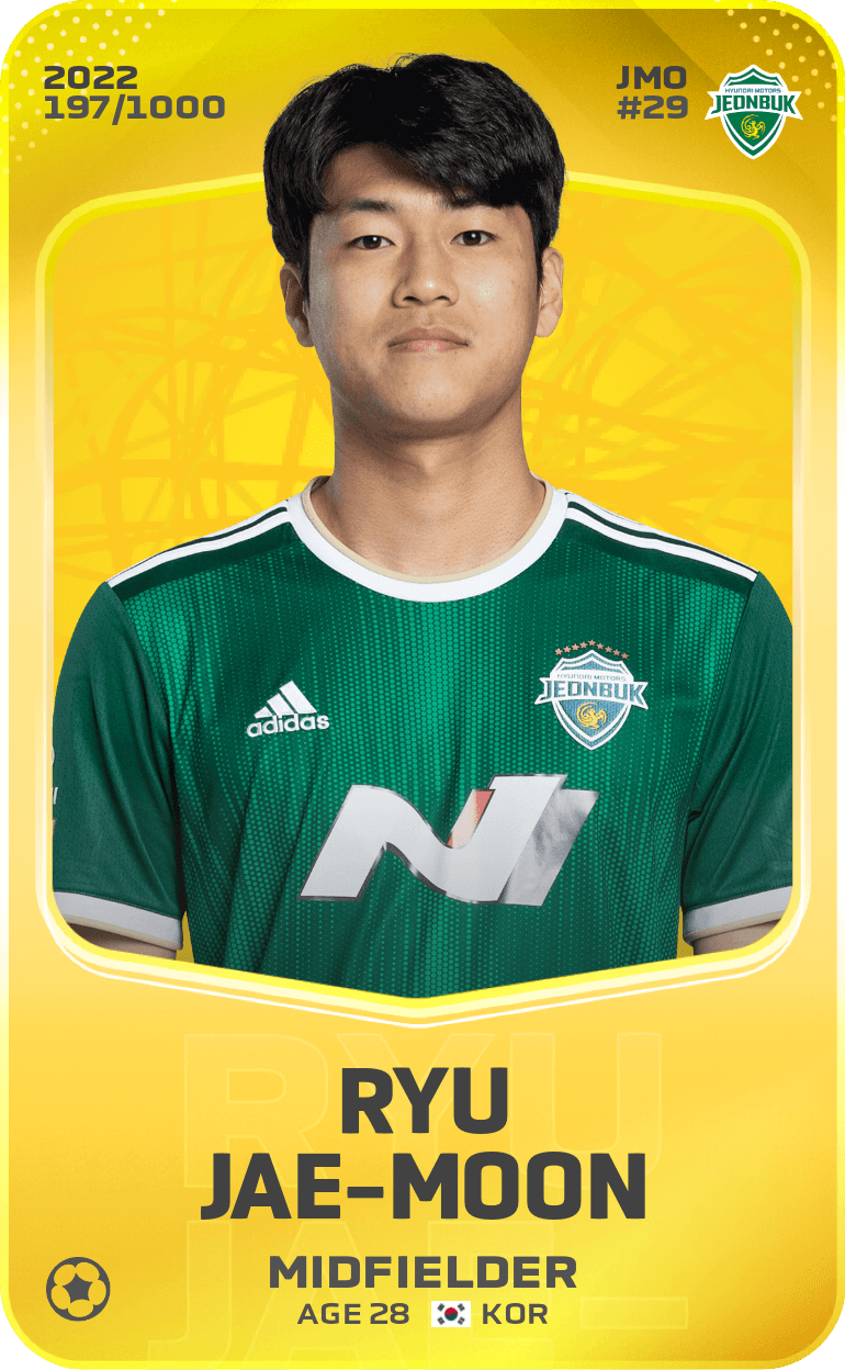 Ryu Jae-Moon 2022-23 • Limited 197/1000