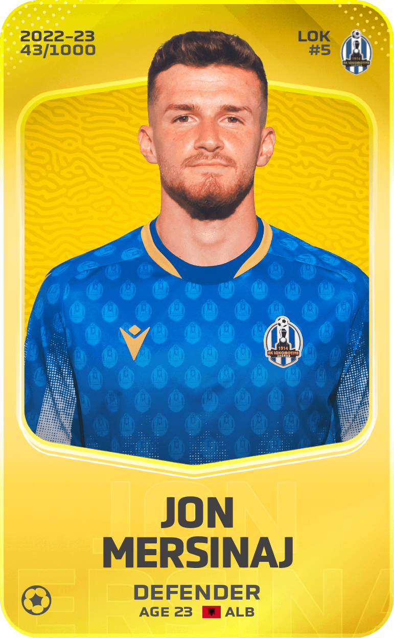 Jon Mersinaj 2022-23 • Limited 43/1000