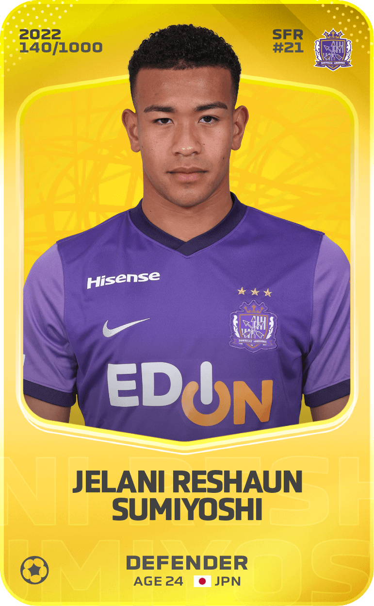 Jelani Reshaun Sumiyoshi 2022-23 • Limited 140/1000