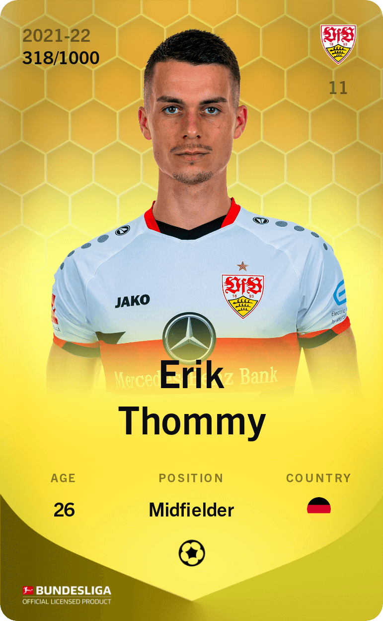 Erik Thommy 2021-22 • Limited 318/1000